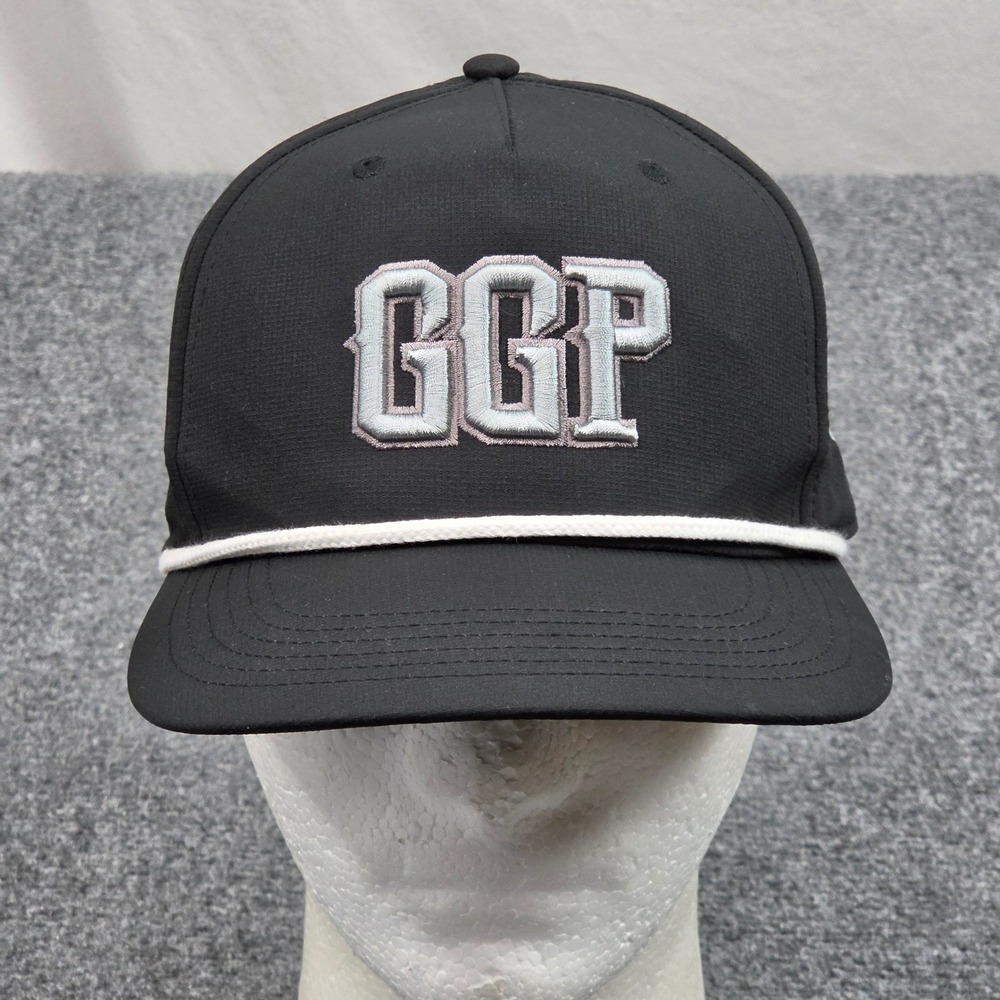 Grind Gets Paid Rope Cap Strapback Hat Black GGP Streetwear Hustle Urban HipHop